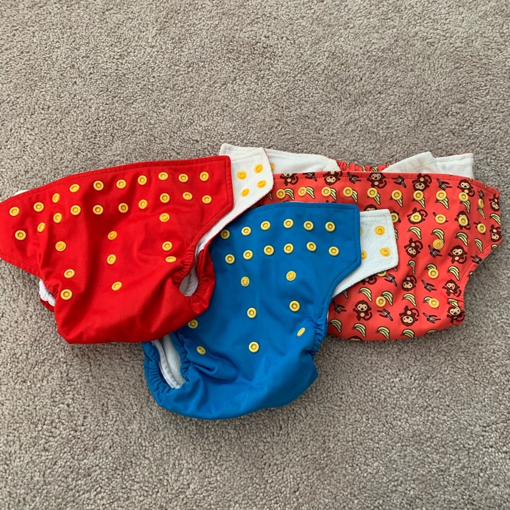 Set of Jungle Roo pocket cloth diapers